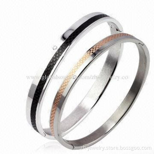 Top 316 Stainless Steel Bangles, Customized Colors are Accepted